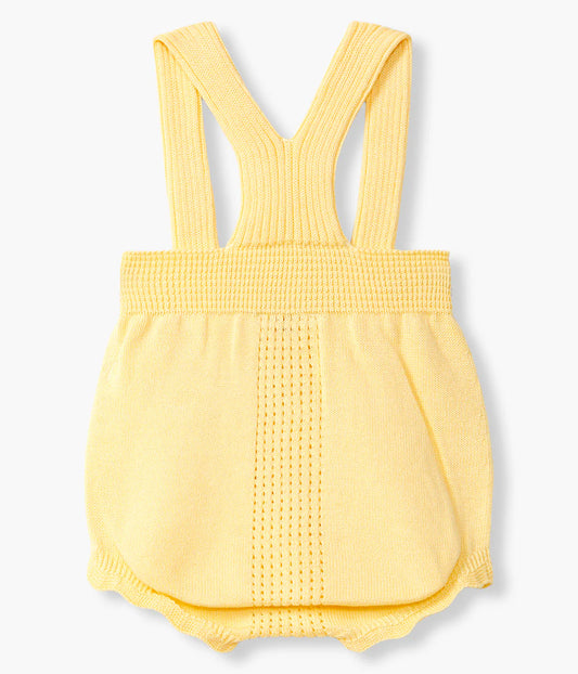 Fofo de Alças em Malha Algodão Orgânico Bebé - Amarelo