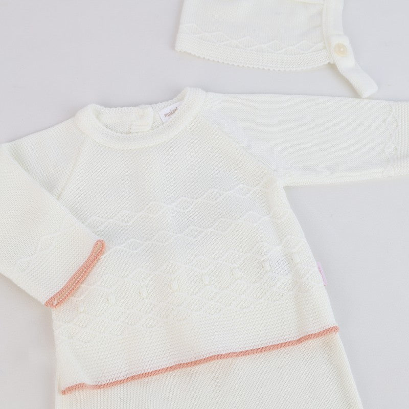 Conjunto 3 Peças malha Trabalhada