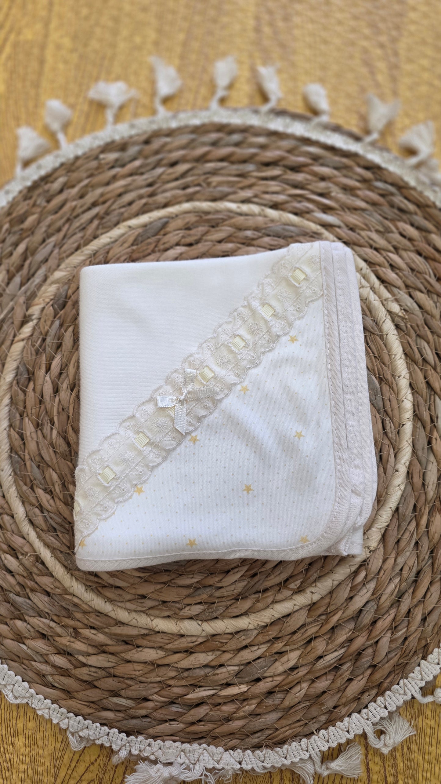 Fralda em Algodão para Bebé - Bege