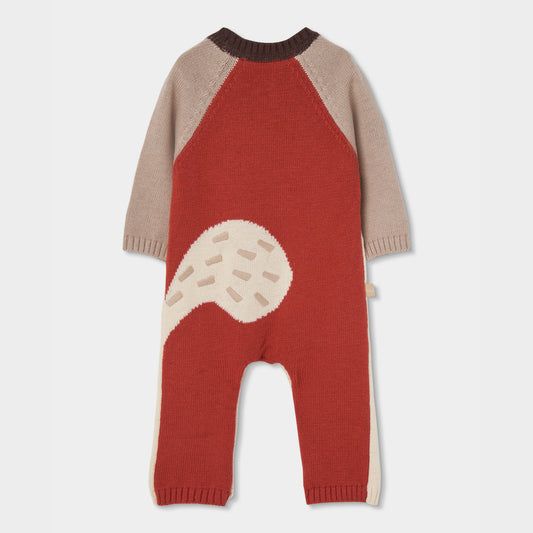 Babygrow de Malha Raposa com Orelhas