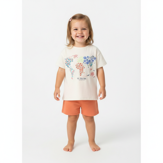 Conjunto de T-shirt e Calções