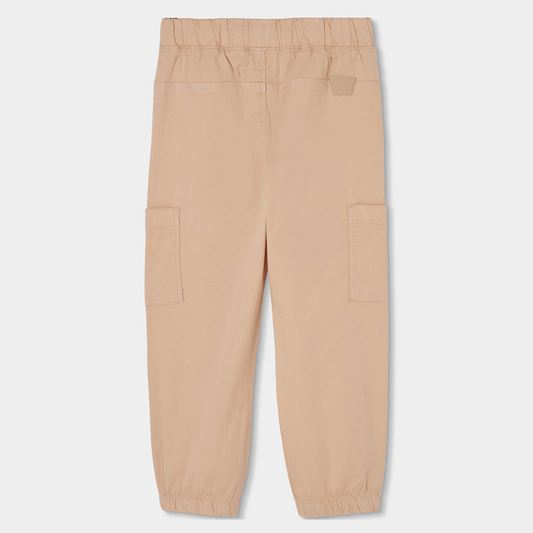 Calças Gabardina com Cintura Elástica