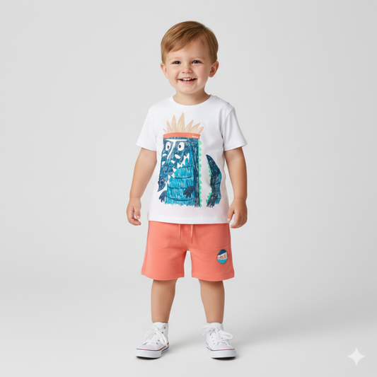 T-shirt Manga Curta para Menino