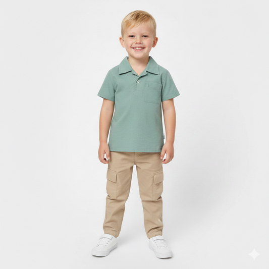 Polo de Linho Verde