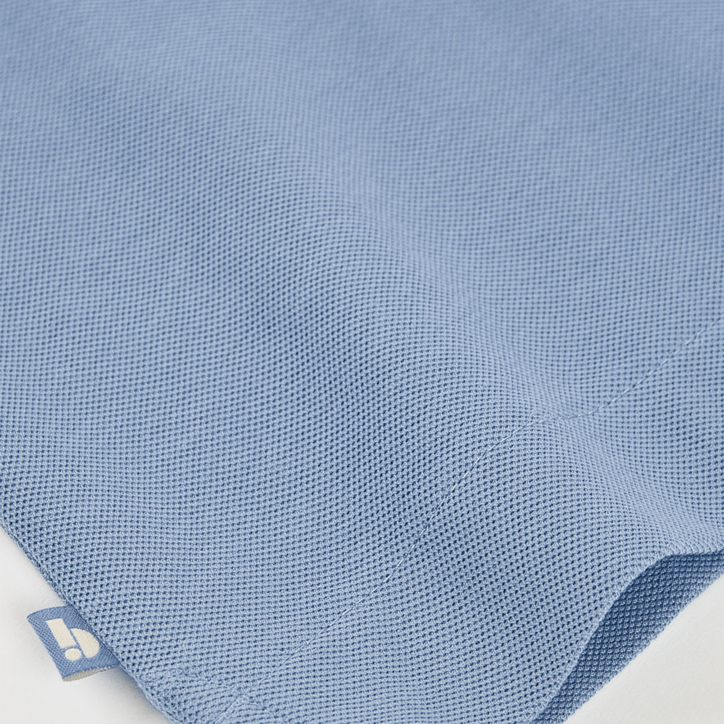 Polo Piqué Azul "Palm Island" – Estilo Tropical e Conforto Casual