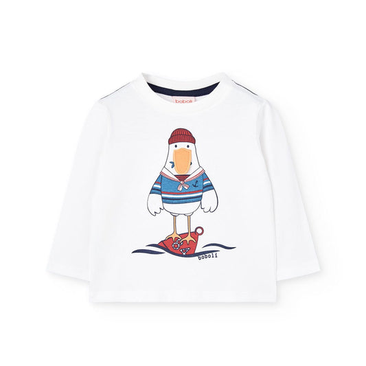 T-shirt manga comprida | BOBOLI