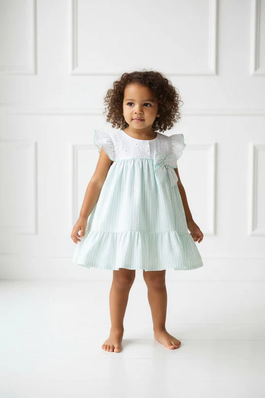 Vestido Deolinda Verde Água para Bebé Menina