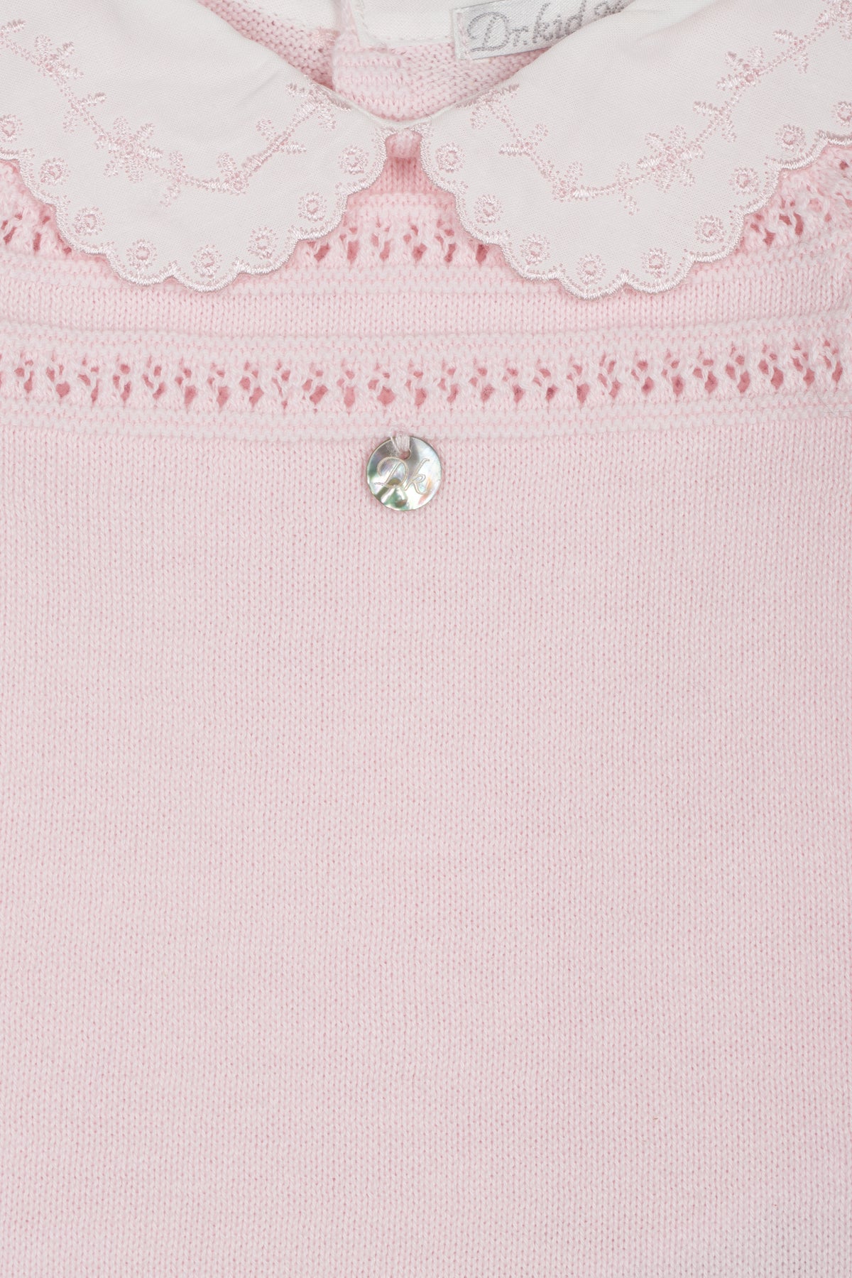 Conjunto Malha Rosa Bebé