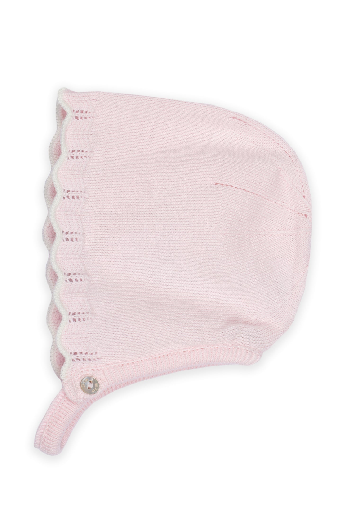 Touca em Malha para Bebé Menina Rosa