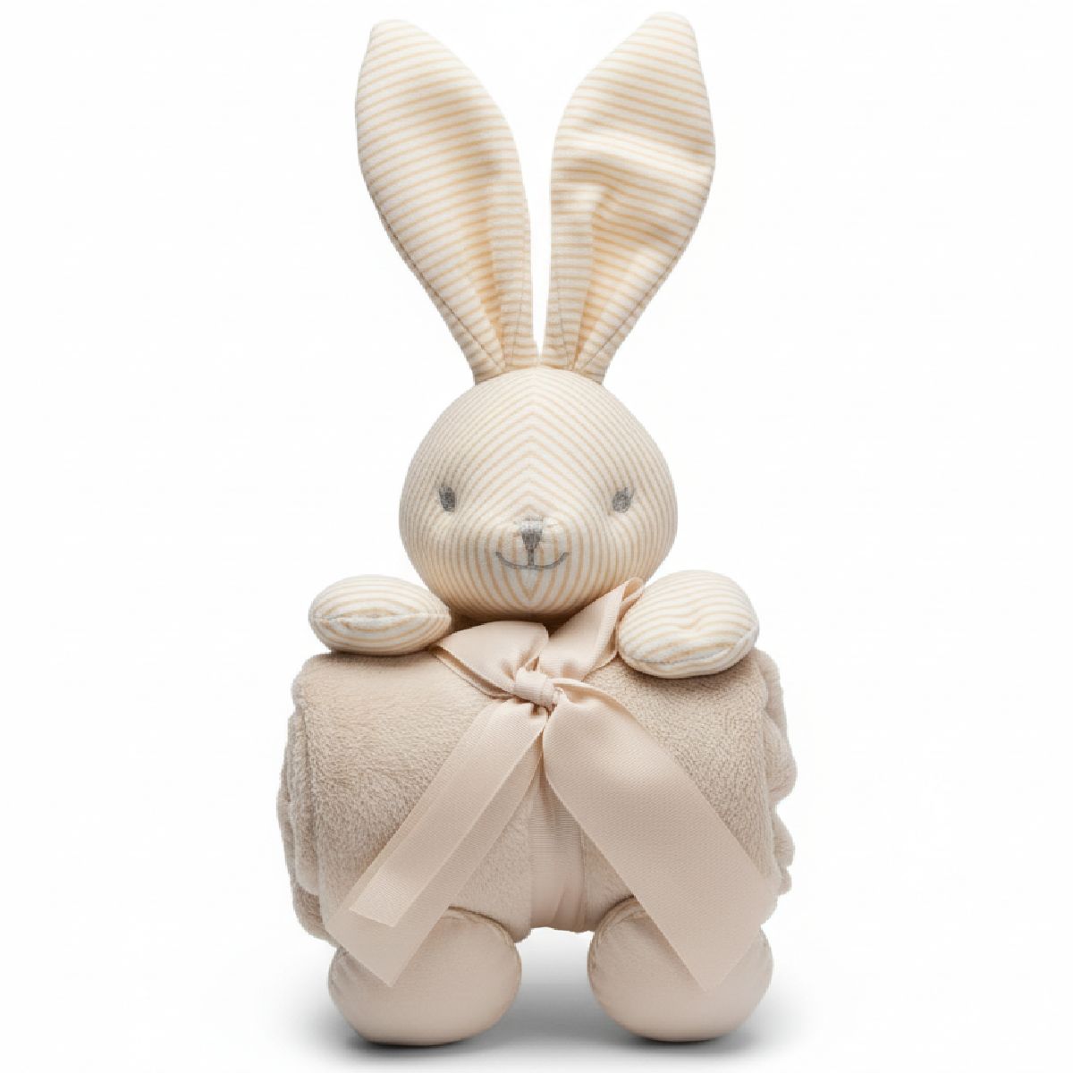 Peluche Coelho Riscas com Manta