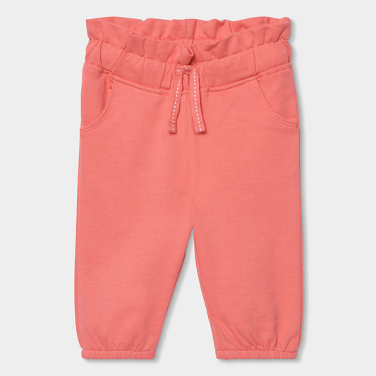 Calças em felpa suave para a bebé menina- Conforto e estilo rosa