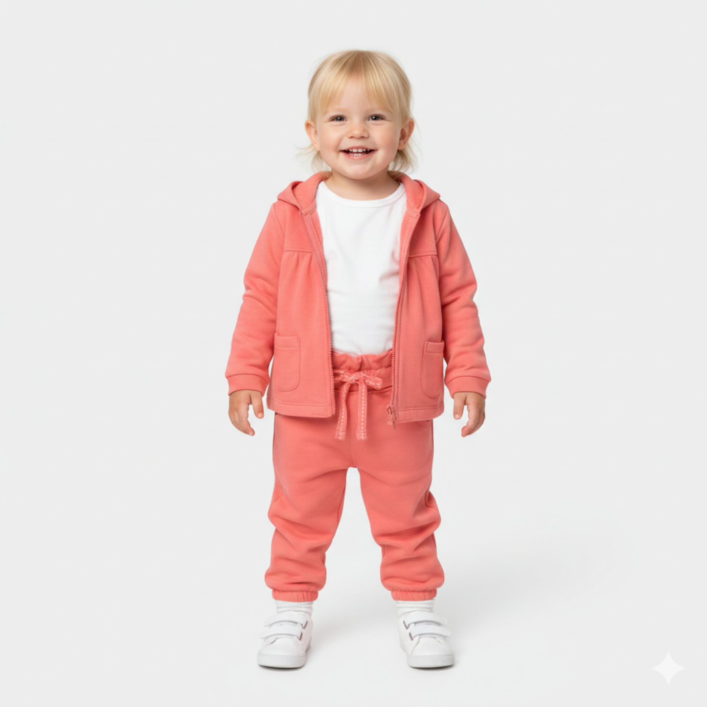 Calças em felpa suave para a bebé menina- Conforto e estilo rosa