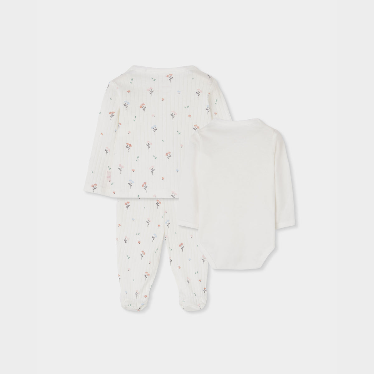Pack de Saída de Maternidade "Hello World" – Conjunto 4 Peças Floral