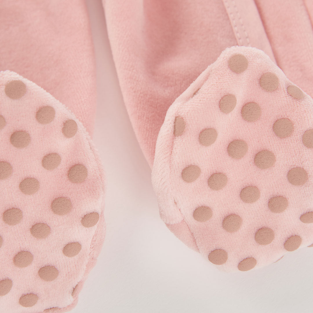 Babygrow Coruja com Gola de Folhos Rosa