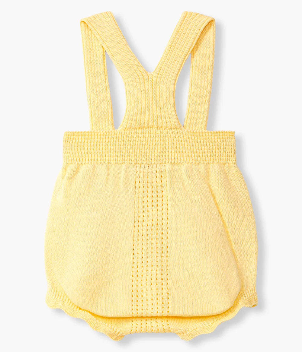 Fofo de Alças em Malha Algodão Orgânico Bebé - Amarelo