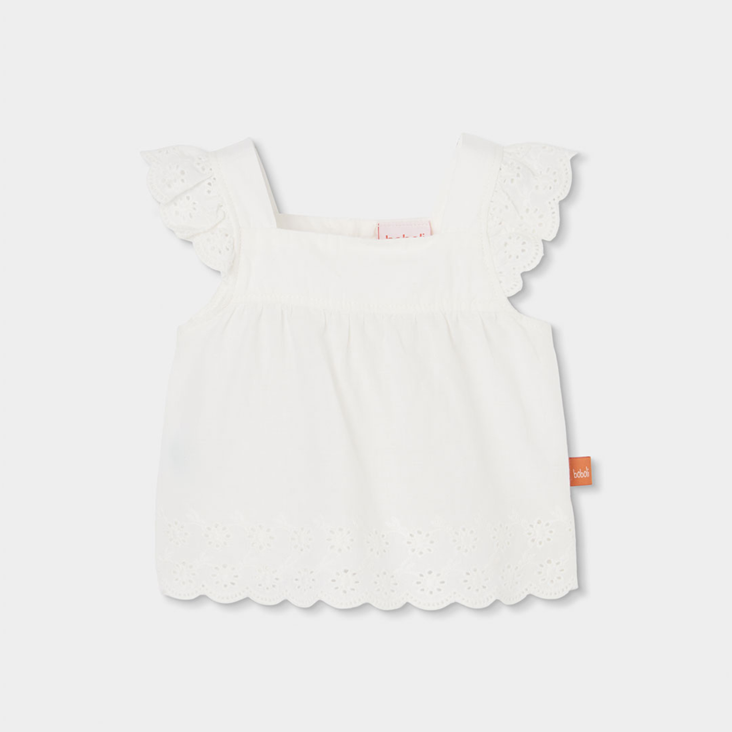 Conjunto de bebé em algodão branco