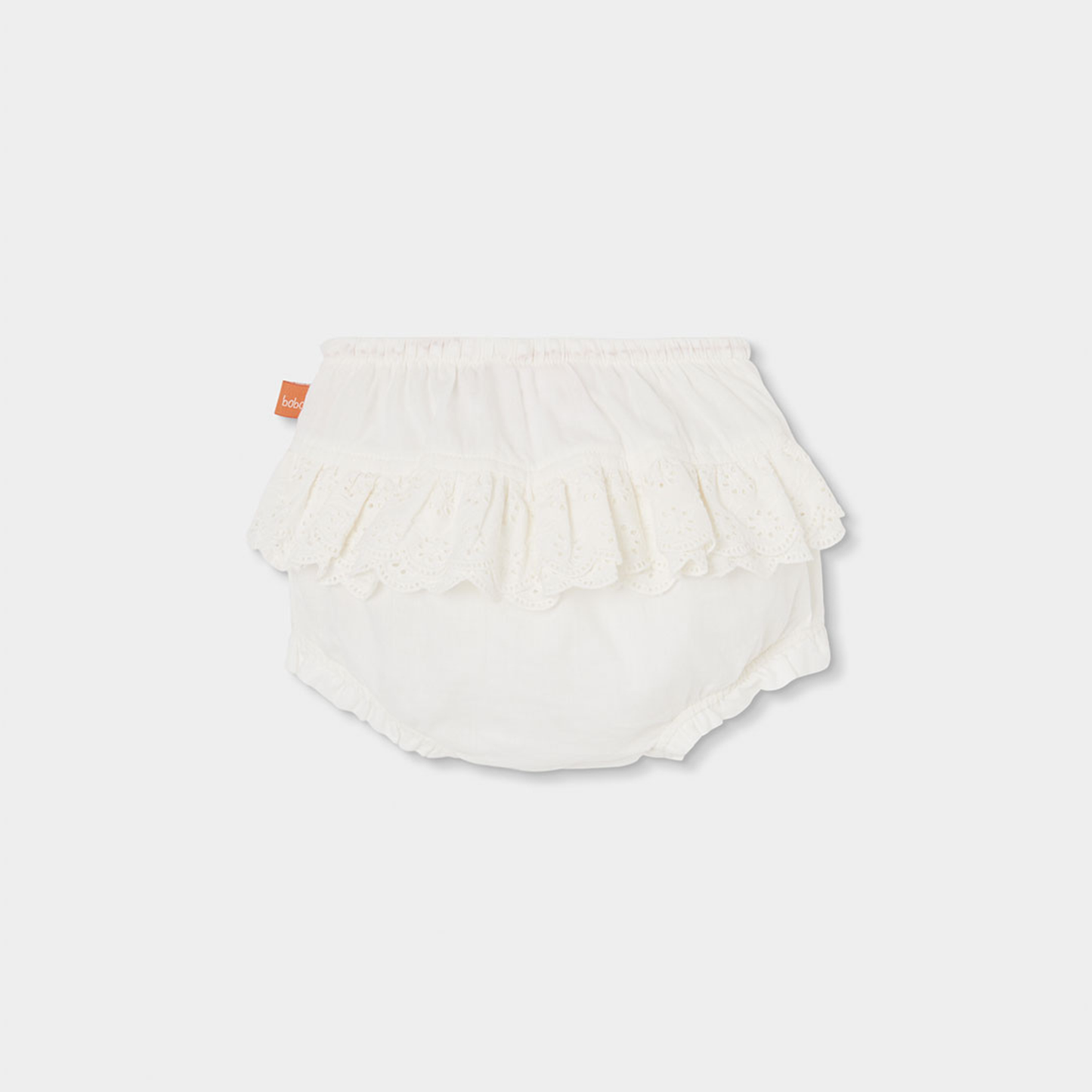 Conjunto de bebé em algodão branco