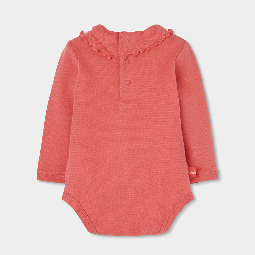 Conjunto de Vestido de Ganga Urso com Body de Gola