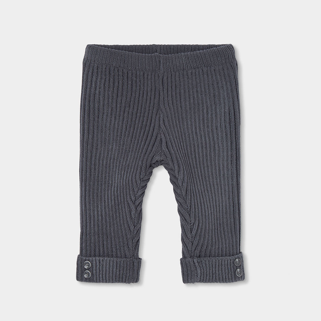 Conjunto de Malha Camisola Pinguim e Calças Caneladas
