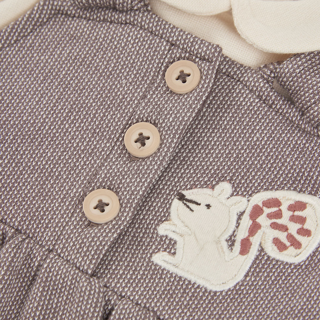 Conjunto Vestido Esquilo e Body de Gola
