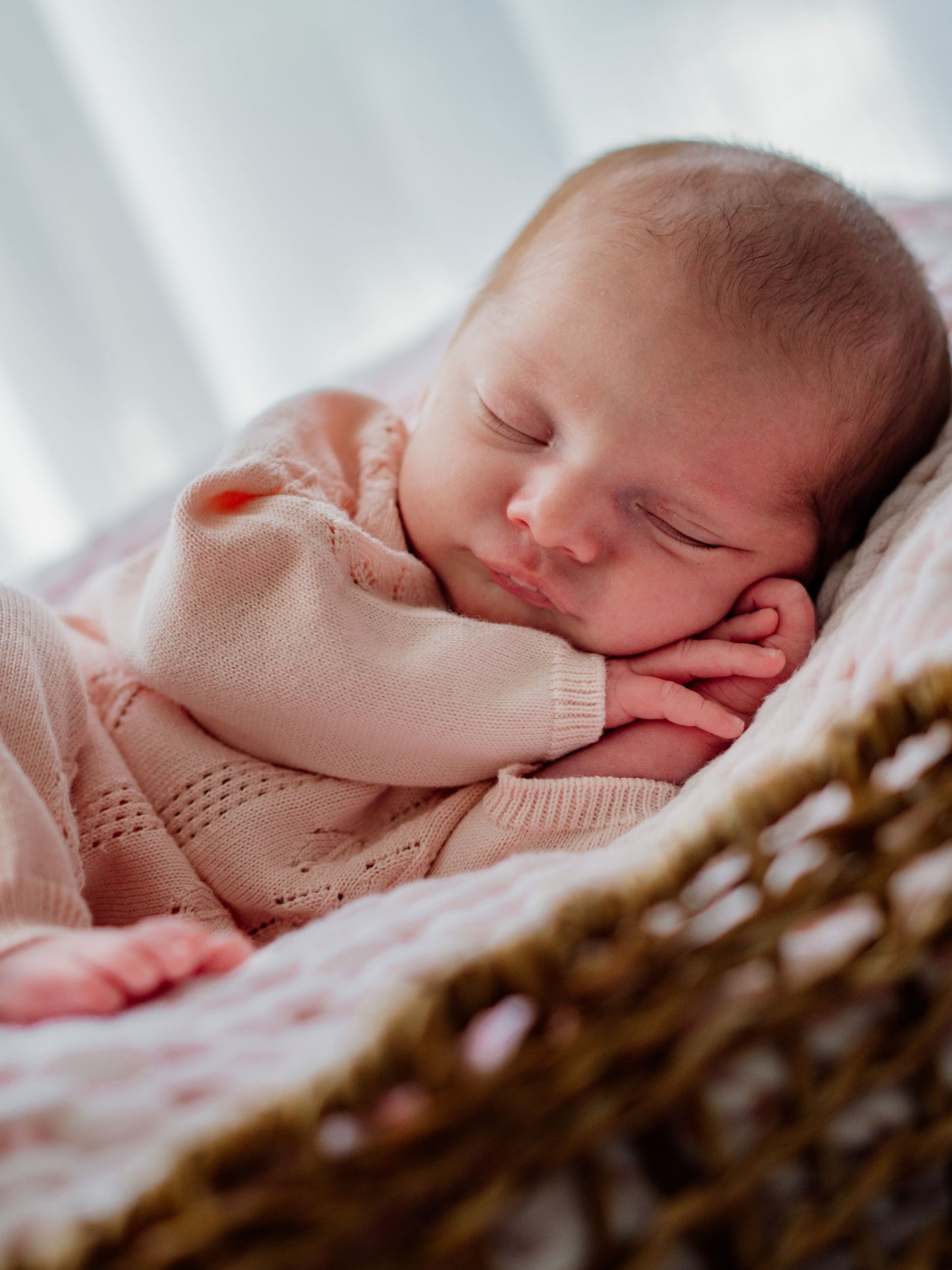 Babygrow Malha Algodão Orgânico Perfurado Bebé Menina - Rosa