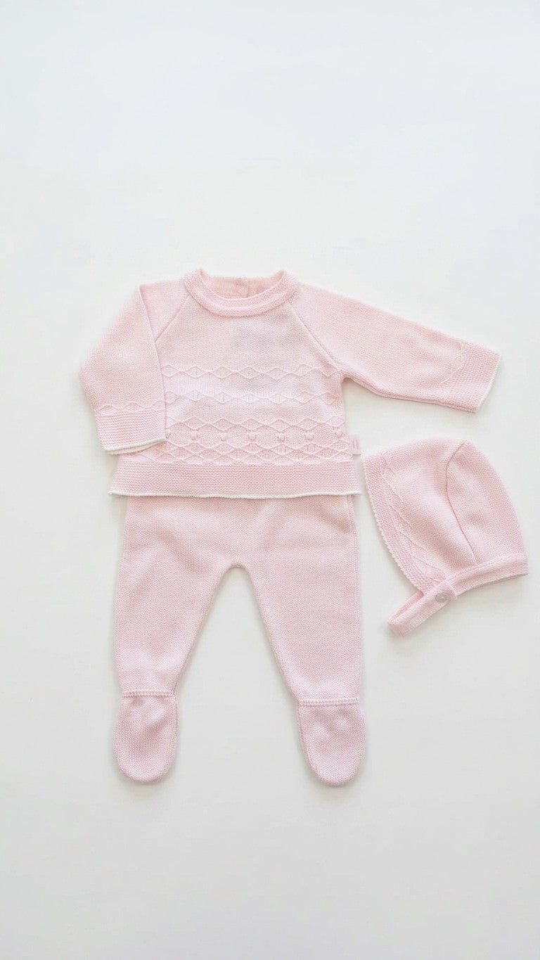 Conjunto de 3 peças de malha
