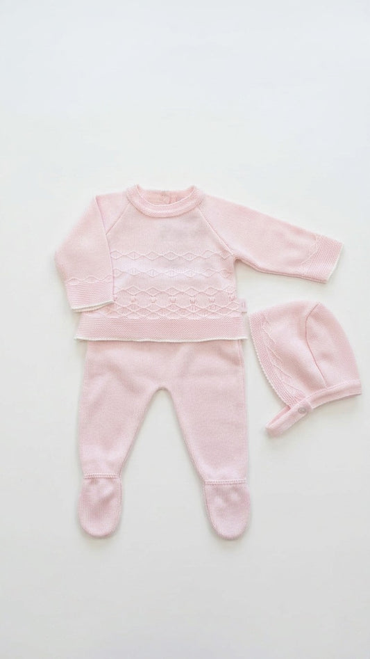 Conjunto de 3 peças de malha