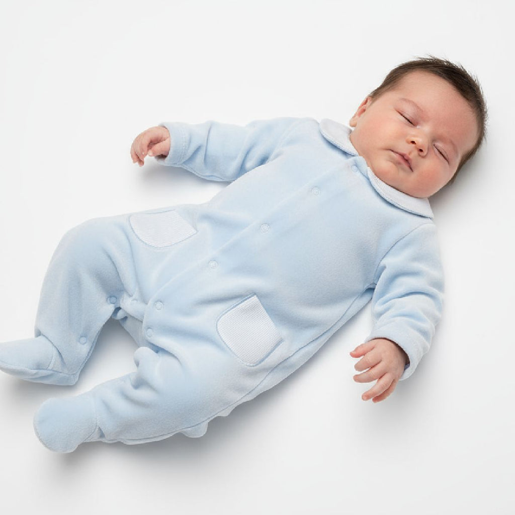 Babygrow veludo azul | BABI