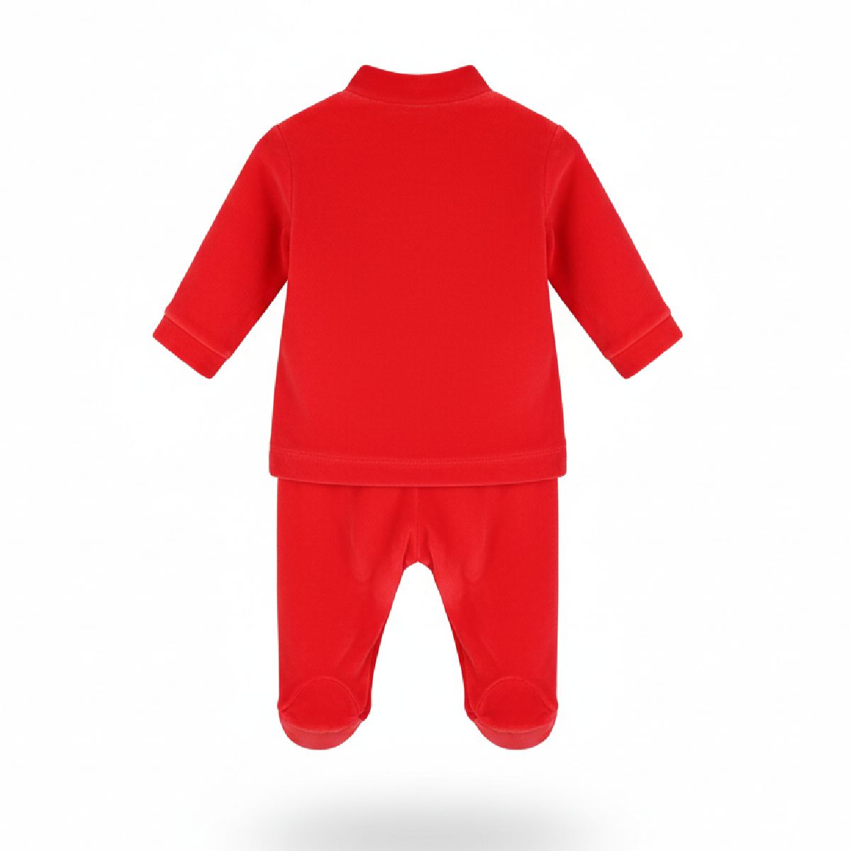 Conjunto de 2 peças veludo elefante vermelho