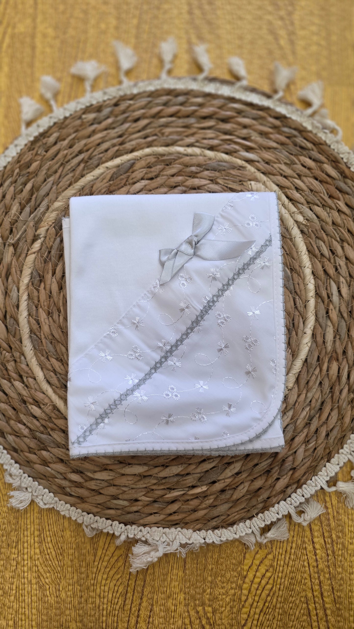 Fralda em Algodão para Bebé- Cinza