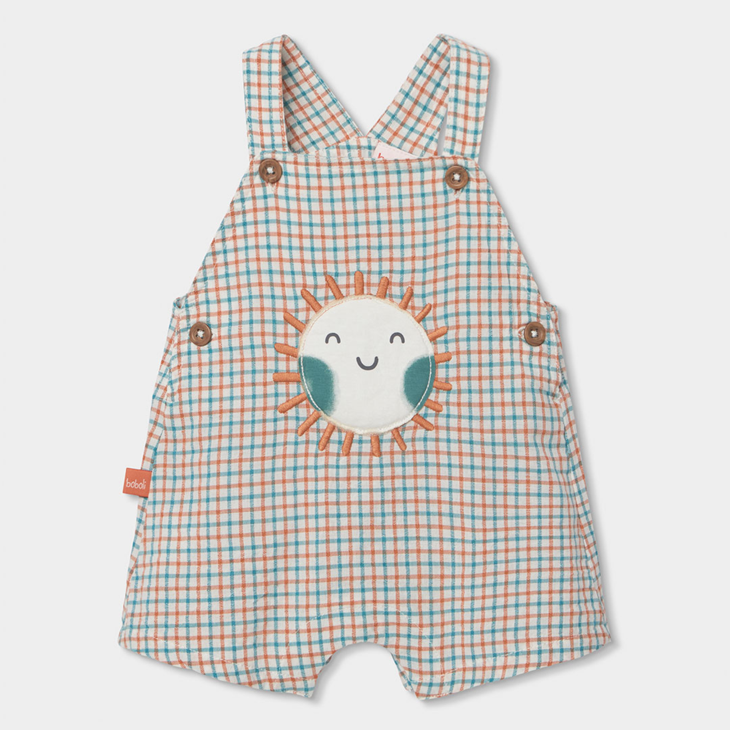 Conjunto de Jardineiras e T-shirt xadrez