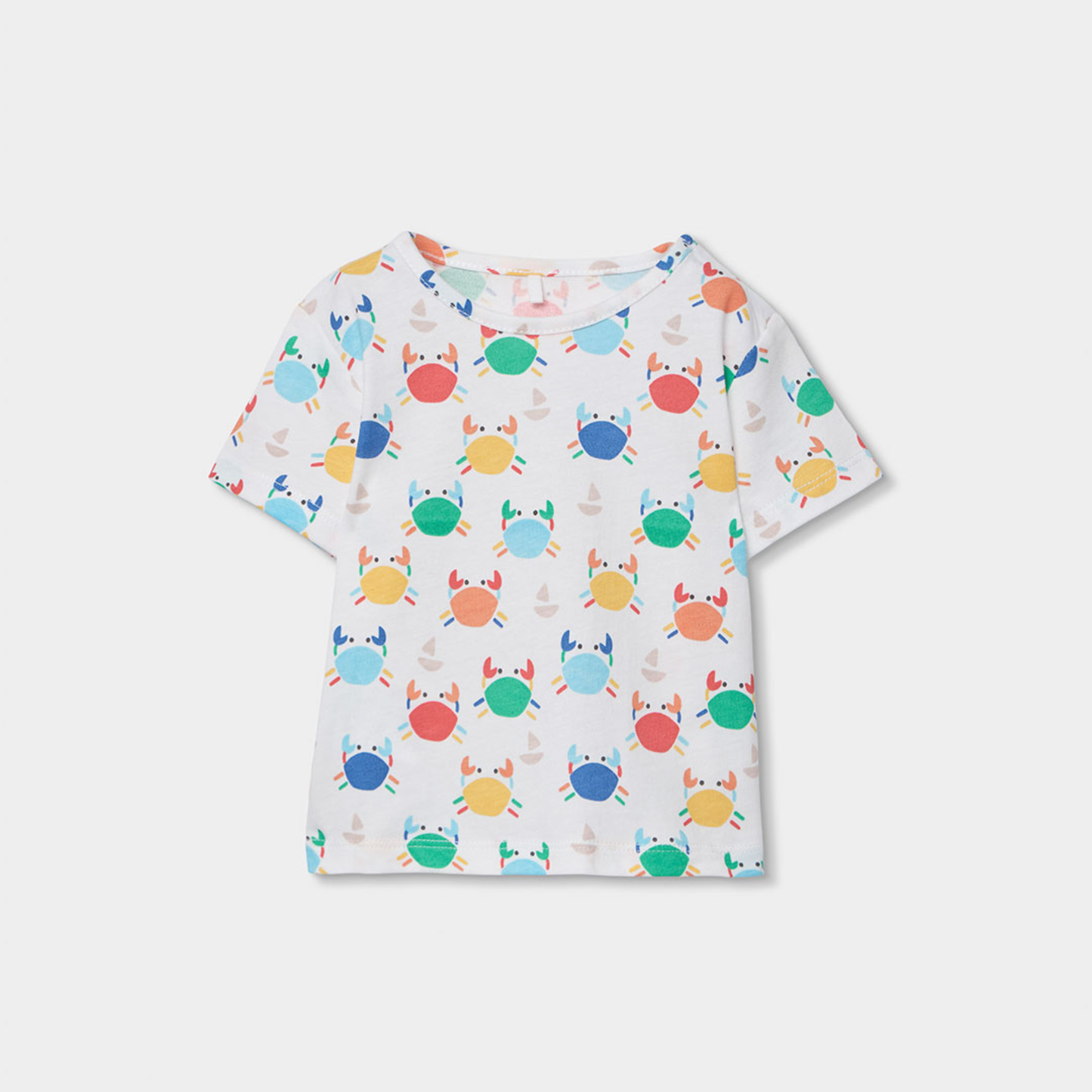Conjunto de Jardineiras e T-shirt Caranguejo