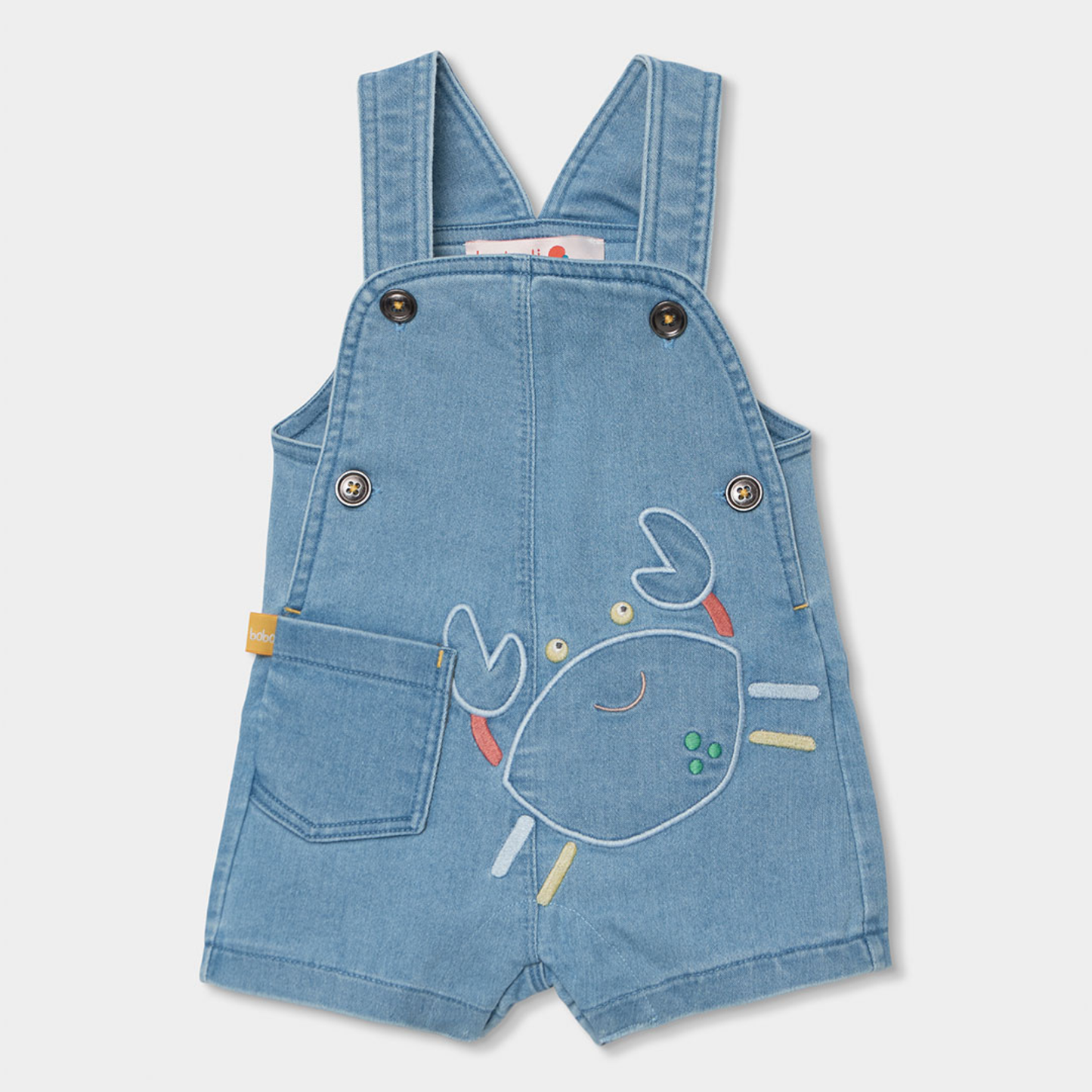 Conjunto de Jardineiras e T-shirt Caranguejo