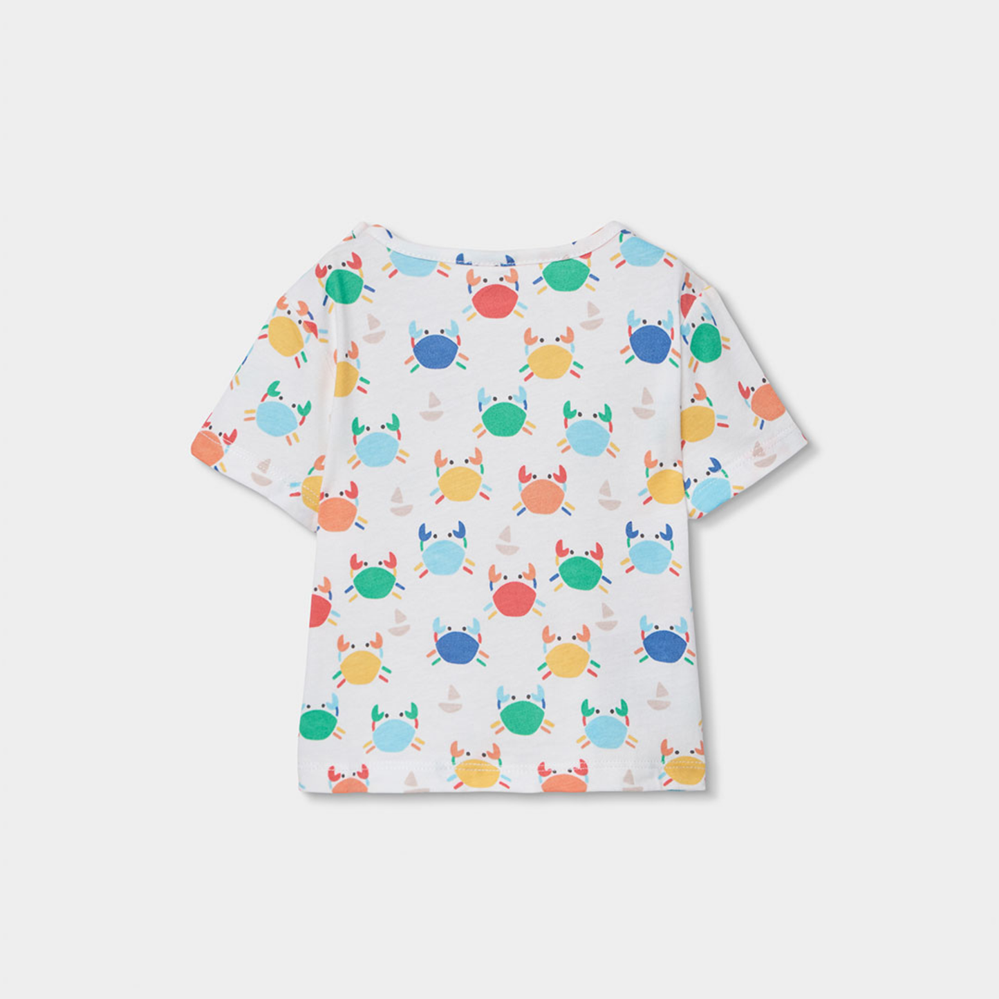 Conjunto de Jardineiras e T-shirt Caranguejo