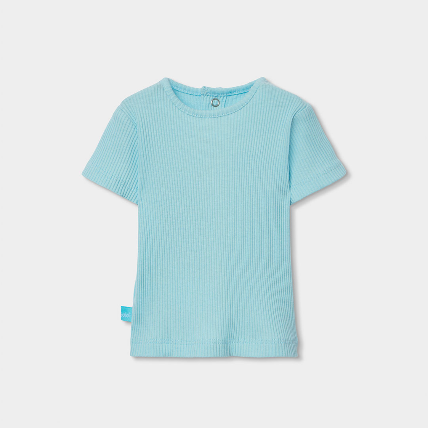 Conjunto de Jardineiras em Malha às Riscas e T-shirt – Conforto e Cor para Bebé