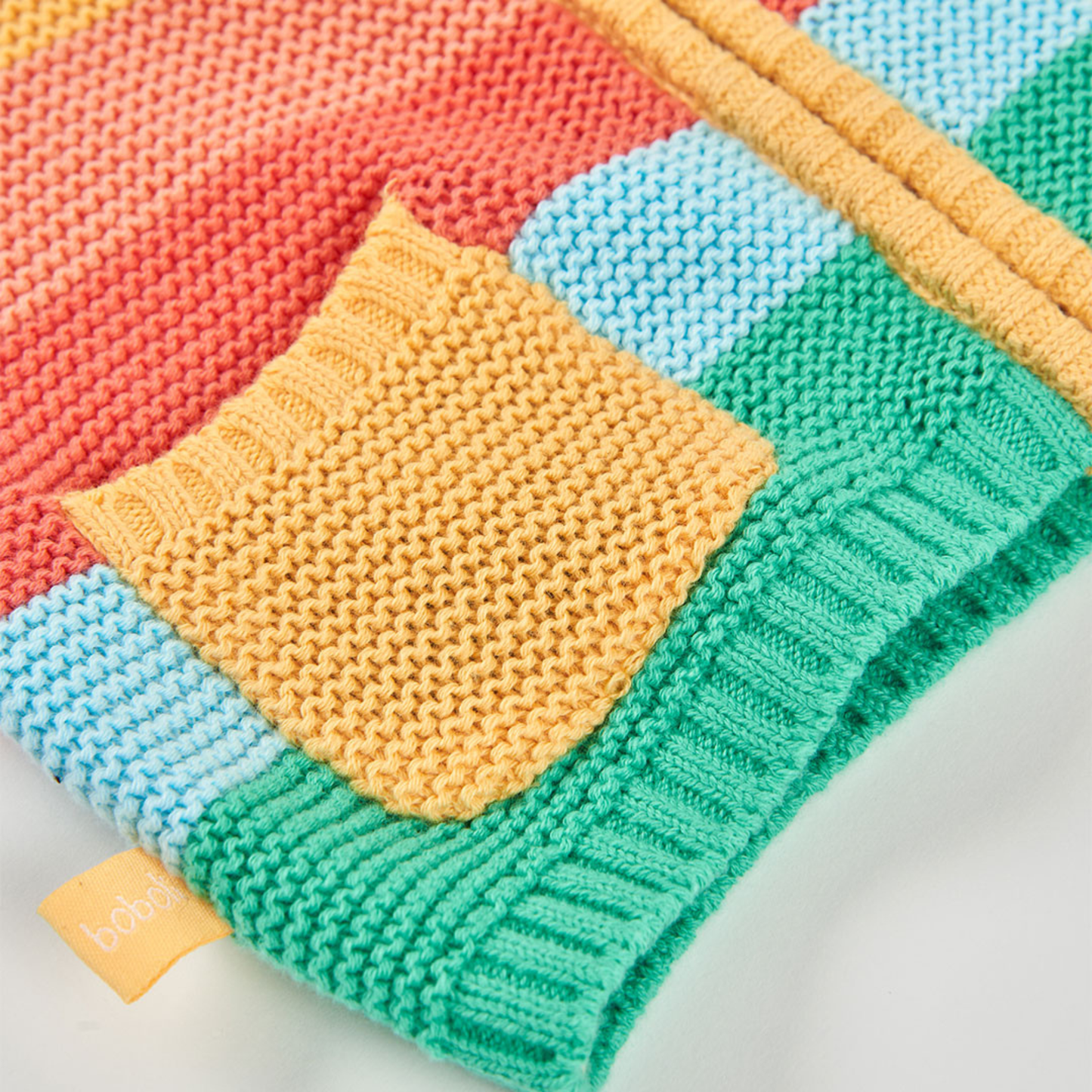 Casaco bebé malha amarelo às riscas