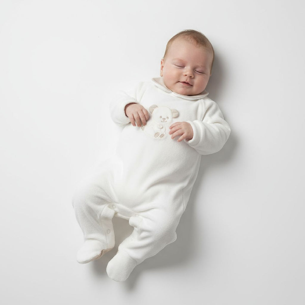 Babygrow branco urso | DEOLINDA