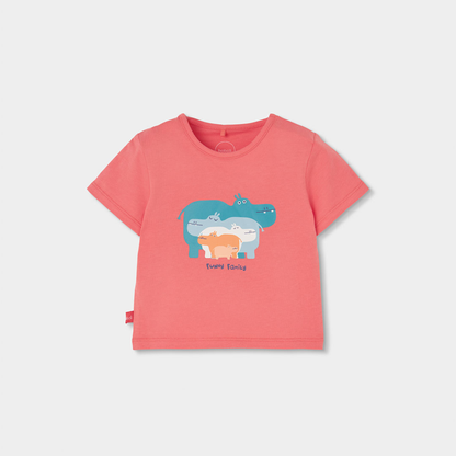 Conjunto de T-shirt e Calções Riscas Coloridas
