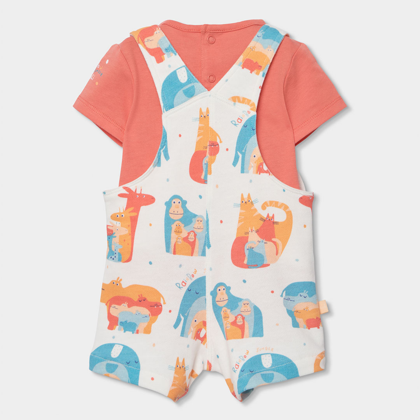 Conjunto de Jardineiras e Body