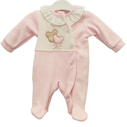 Babygrow Urso Rosa