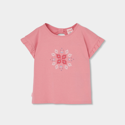 T-shirt Manga Curta - Rosa
