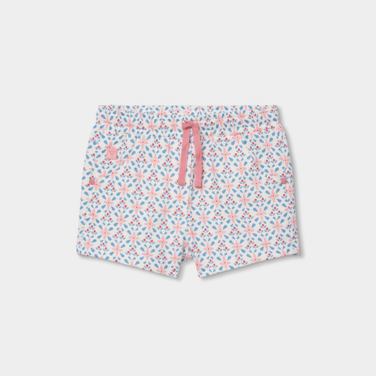 Calções para menina com cintura elástica