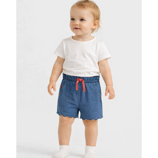 Calções de ganga para menina