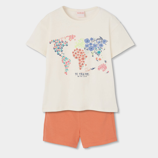 Conjunto de T-shirt e Calções