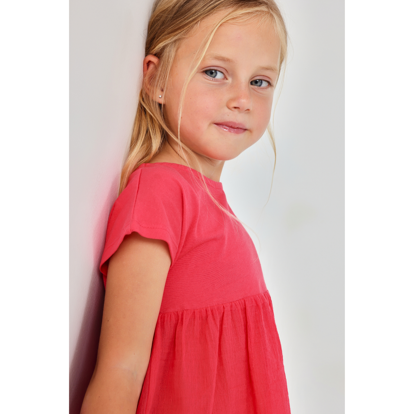 Blusa Combinada com Bainha Bordada
