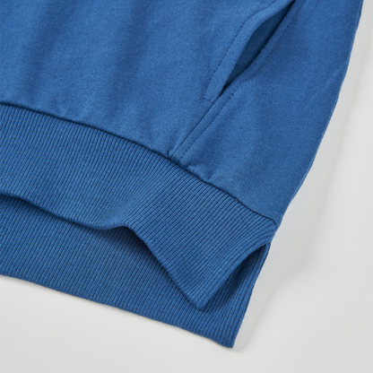 Sweatshirt Flor Azul Marinho