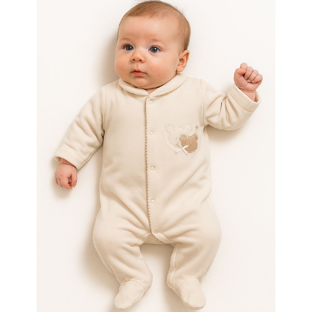 Babygrow branco urso | BABI