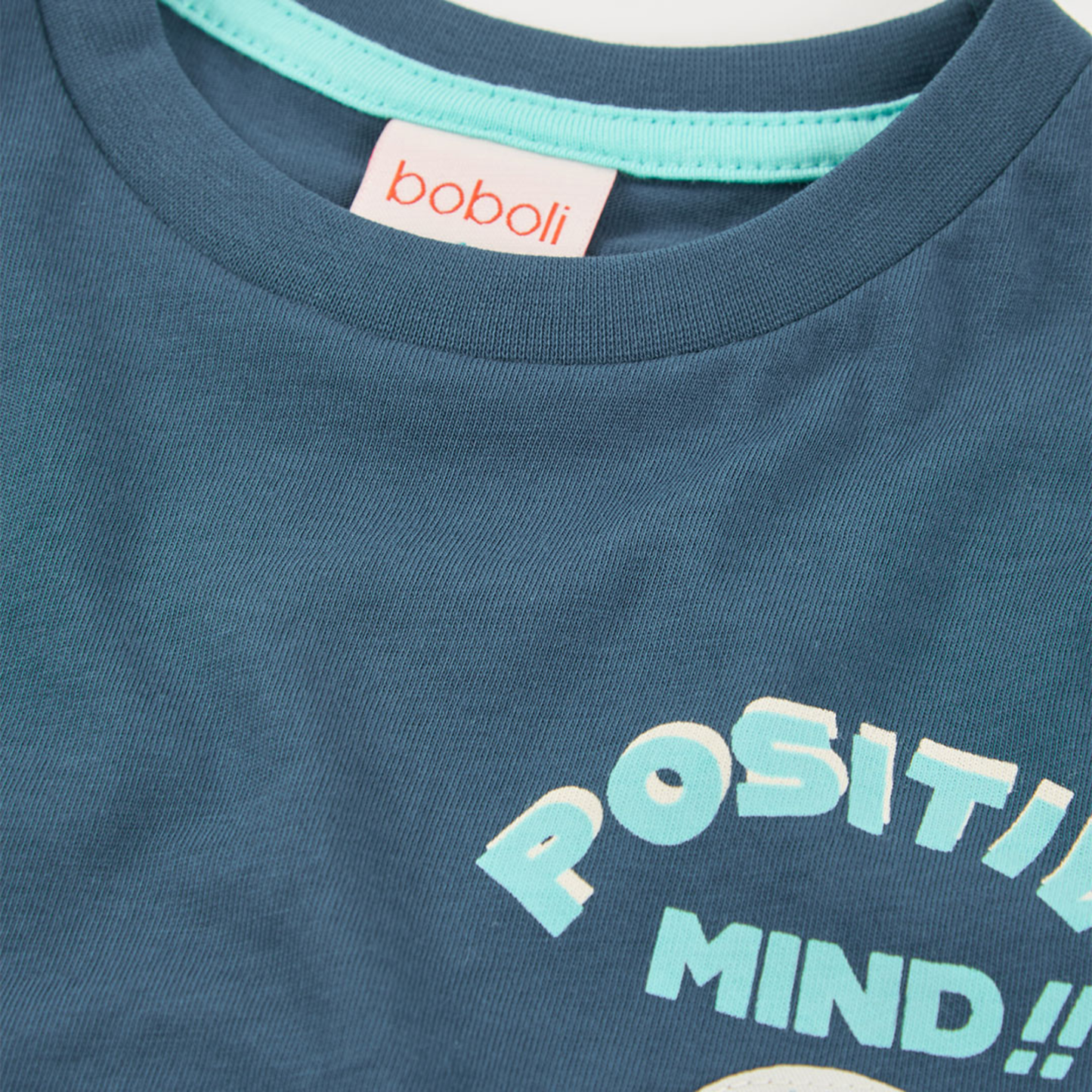 T-shirt Azul Marinho para Menino com Estampados Gráficos
