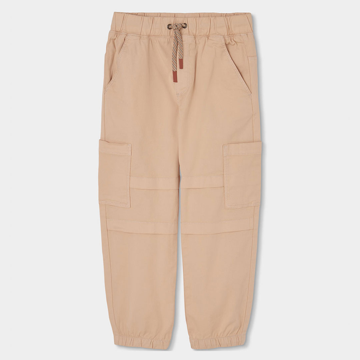 Calças Gabardina com Cintura Elástica