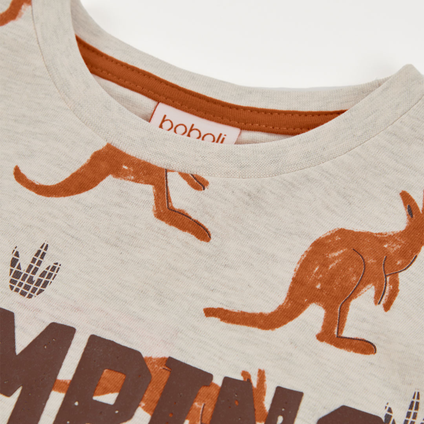 T-shirt com Estampado de Cangurus